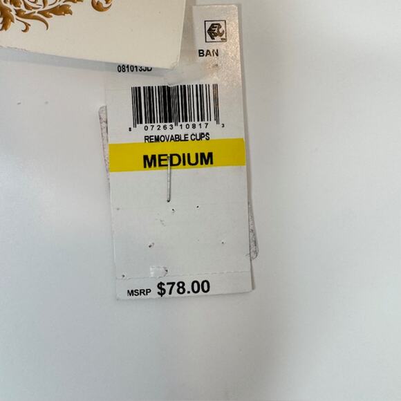 BECCA Women's Medium Cinched Adjustable Bikini Top Banana Swimwear Separates - Picture 7 of 10